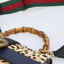 GUCCI Dionysos Bamboo Web Sherry Line Bag Harako leather 448075 Auth 208293M-8