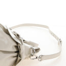 Miu Miu Hand Bag Leather 2way White Silver Auth 208294SAM-16