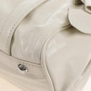 Miu Miu Hand Bag Leather 2way White Silver Auth 208294SAM-18
