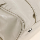 Miu Miu Hand Bag Leather 2way White Silver Auth 208294SAM-19