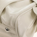 Miu Miu Hand Bag Leather 2way White Silver Auth 208294SAM-20