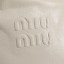 Miu Miu Hand Bag Leather 2way White Silver Auth 208294SAM-21