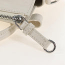 Miu Miu Hand Bag Leather 2way White Silver Auth 208294SAM-22