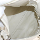Miu Miu Hand Bag Leather 2way White Silver Auth 208294SAM-10