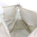 Miu Miu Hand Bag Leather 2way White Silver Auth 208294SAM-25