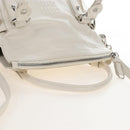 Miu Miu Hand Bag Leather 2way White Silver Auth 208294SAM-6