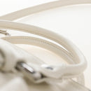 Miu Miu Hand Bag Leather 2way White Silver Auth 208294SAM-14