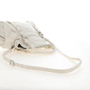 Miu Miu Hand Bag Leather 2way White Silver Auth 208294SAM-8