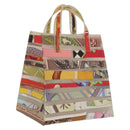 HERMES Hand Bag Vinyl Louvre Museum Limited Multicolor Auth 208295A-1