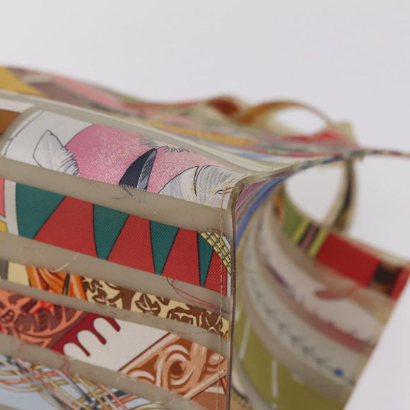 HERMES Hand Bag Vinyl Louvre Museum Limited Multicolor Auth 208295A