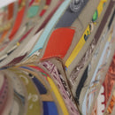 HERMES Hand Bag Vinyl Louvre Museum Limited Multicolor Auth 208295A-12