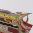 HERMES Hand Bag Vinyl Louvre Museum Limited Multicolor Auth 208295A-13