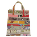 HERMES Hand Bag Vinyl Louvre Museum Limited Multicolor Auth 208295A-2