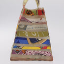 HERMES Hand Bag Vinyl Louvre Museum Limited Multicolor Auth 208295A-4
