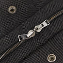 HERMES Her Line PM Hand Bag Canvas Gray Silver Auth 208296-15