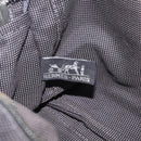 HERMES Her Line PM Hand Bag Canvas Gray Silver Auth 208296-16