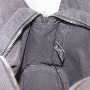 HERMES Her Line PM Hand Bag Canvas Gray Silver Auth 208296-19