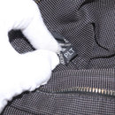 HERMES Her Line PM Hand Bag Canvas Gray Silver Auth 208296-21