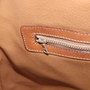 CELINE Macadam Canvas Hand Bag PVC Leather 2way Brown Gold Auth 208298-22