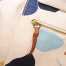 Miu Miu Hand Bag Canvas Ivory Gold Auth 208299-24