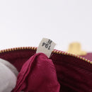 PRADA Chain Shoulder Bag Nylon Pink Gold Auth 208300A-31