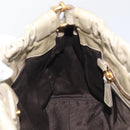 Miu Miu Matelasse Hand Bag Vitellolux 2way Beige Gold Auth 208301A-24