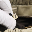 Miu Miu Matelasse Hand Bag Vitellolux 2way Beige Gold Auth 208301A-28