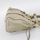 Miu Miu Matelasse Hand Bag Vitellolux 2way Beige Gold Auth 208301A-4