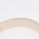 Salvatore Ferragamo Sofia Gancini Hand Bag Leather 2way White Gold Auth 208303-9