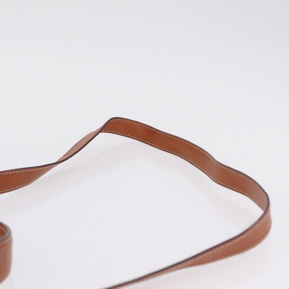 CELINE Macadam Canvas Hand Bag PVC Leather 2way Brown Gold Auth 208305A