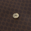 CELINE Macadam Canvas Hand Bag PVC Leather 2way Brown Gold Auth 208305A-25