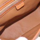 CELINE Macadam Canvas Hand Bag PVC Leather 2way Brown Gold Auth 208305A-27