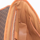CELINE Macadam Canvas Hand Bag PVC Leather 2way Brown Gold Auth 208305A-28