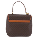 CELINE Macadam Canvas Hand Bag PVC Leather 2way Brown Gold Auth 208305A-3