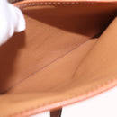 CELINE Macadam Canvas Hand Bag PVC Leather 2way Brown Gold Auth 208305A-32