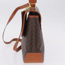 CELINE Macadam Canvas Hand Bag PVC Leather 2way Brown Gold Auth 208305A-4