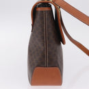 CELINE Macadam Canvas Hand Bag PVC Leather 2way Brown Gold Auth 208305A-6