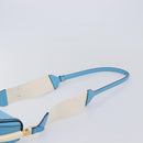 FENDI Moonlight Shoulder Bag Leather Light Blue Gold 8BT346 Auth 208306M-8