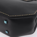 Cartier Garland Cartier Hand Bag Leather Black Gold Auth 208307A-14