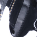 Cartier Garland Cartier Hand Bag Leather Black Gold Auth 208307A-17