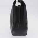 Cartier Garland Cartier Hand Bag Leather Black Gold Auth 208307A-4