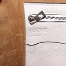 LOEWE Tote Bag Leather Red Silver Auth 208308A-21