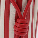 LOEWE Tote Bag Leather Red Silver Auth 208308A-5