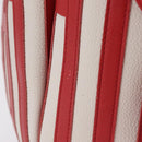 LOEWE Tote Bag Leather Red Silver Auth 208308A-6