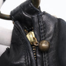 Chloe Hand Bag Leather Black Auth 208310M-21