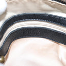 Chloe Hand Bag Leather Black Auth 208310M-22