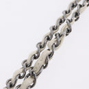 CHANEL Matelasse 25 Chain Shoulder Bag Tweed Black Silver CC Auth 208313SAM-11