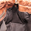 Miu Miu Matelasse Hand Bag Vitellolux 2way Brown Gold Auth 208314A-23
