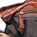 Miu Miu Matelasse Hand Bag Vitellolux 2way Brown Gold Auth 208314A-25