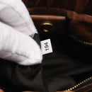 Miu Miu Matelasse Hand Bag Vitellolux 2way Brown Gold Auth 208314A-27